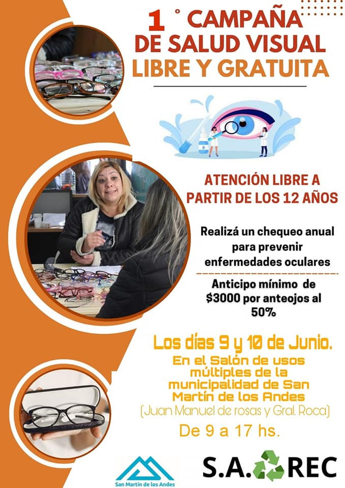 San Martín de los Andes campaña de salud visual gratuita