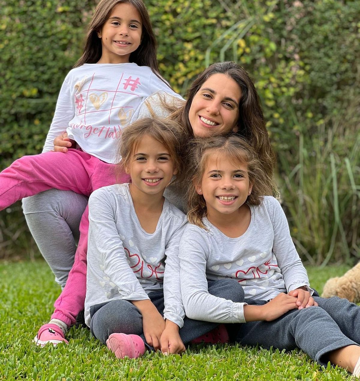 Redes Cinthia Fernández mostró el reencuentro de sus hijas