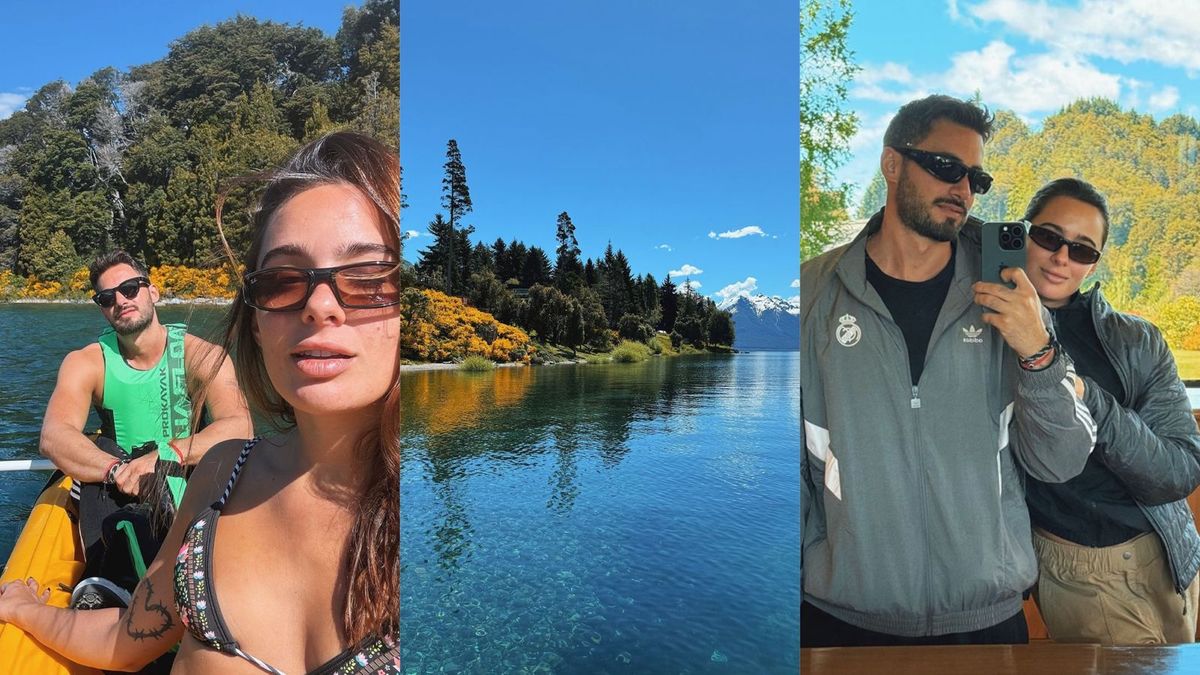 Las románticas vacaciones de Nico Occhiato y Flor Jazmín Peña en la Patagonia