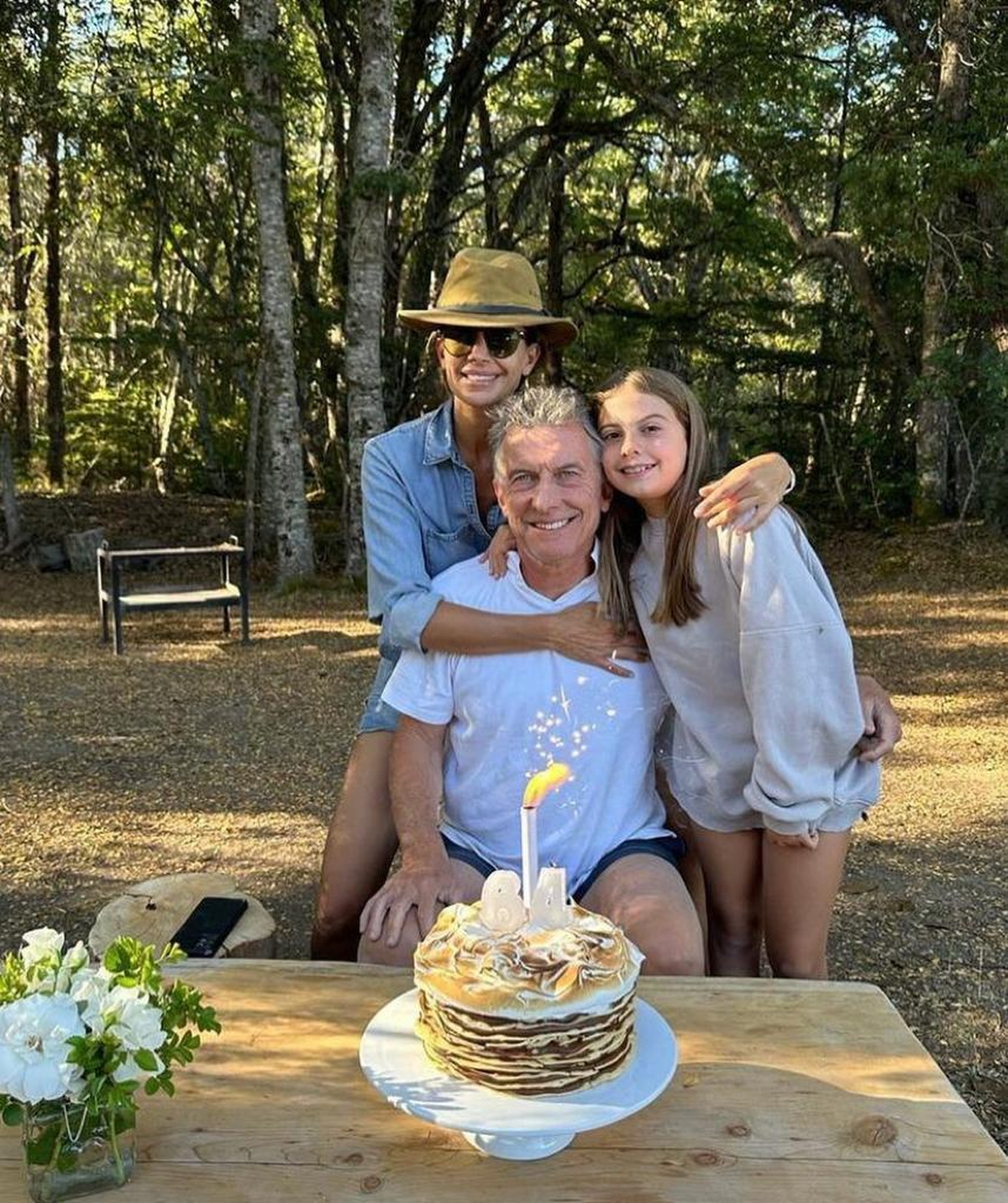 Mauricio Macri celebró su cumpleaños en Angostura