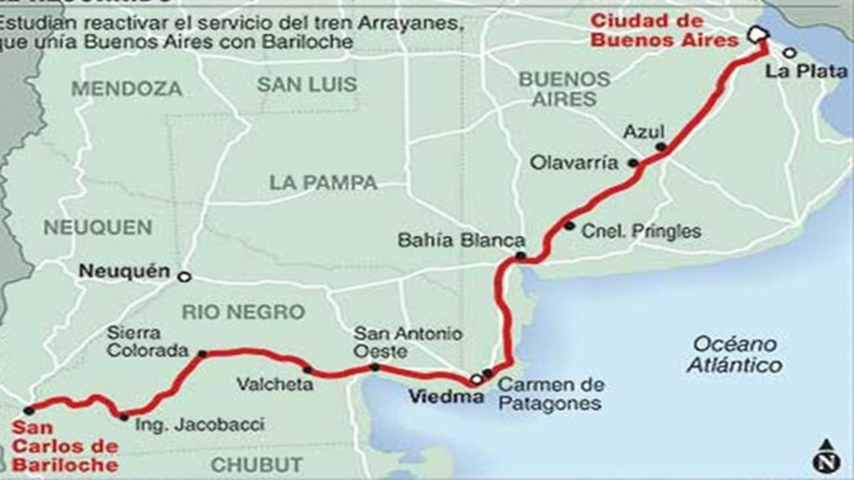 Tren Patagónico Bariloche Buenos Aires en menos de 60 días