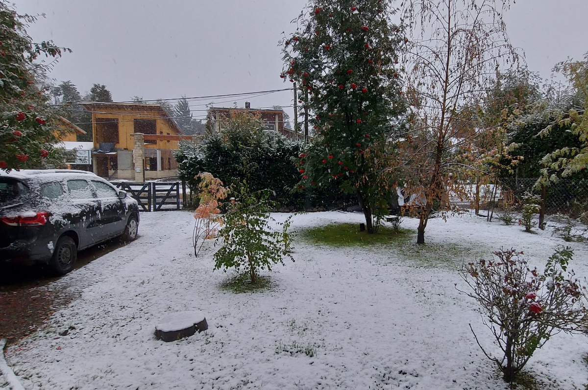 Nieve en Villa La Angostura, San Martín y Bariloche