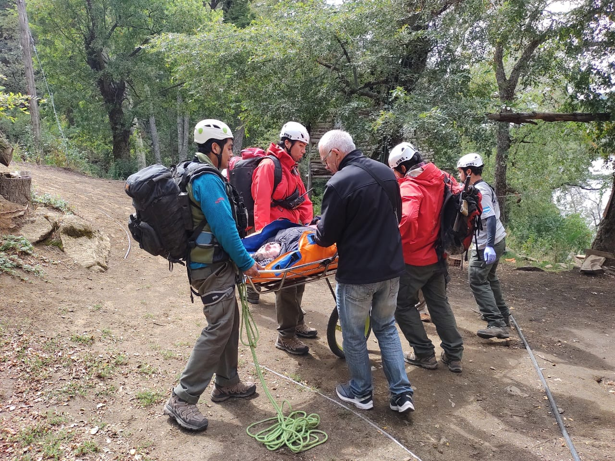Rescate en el Parque Nacional Lanín