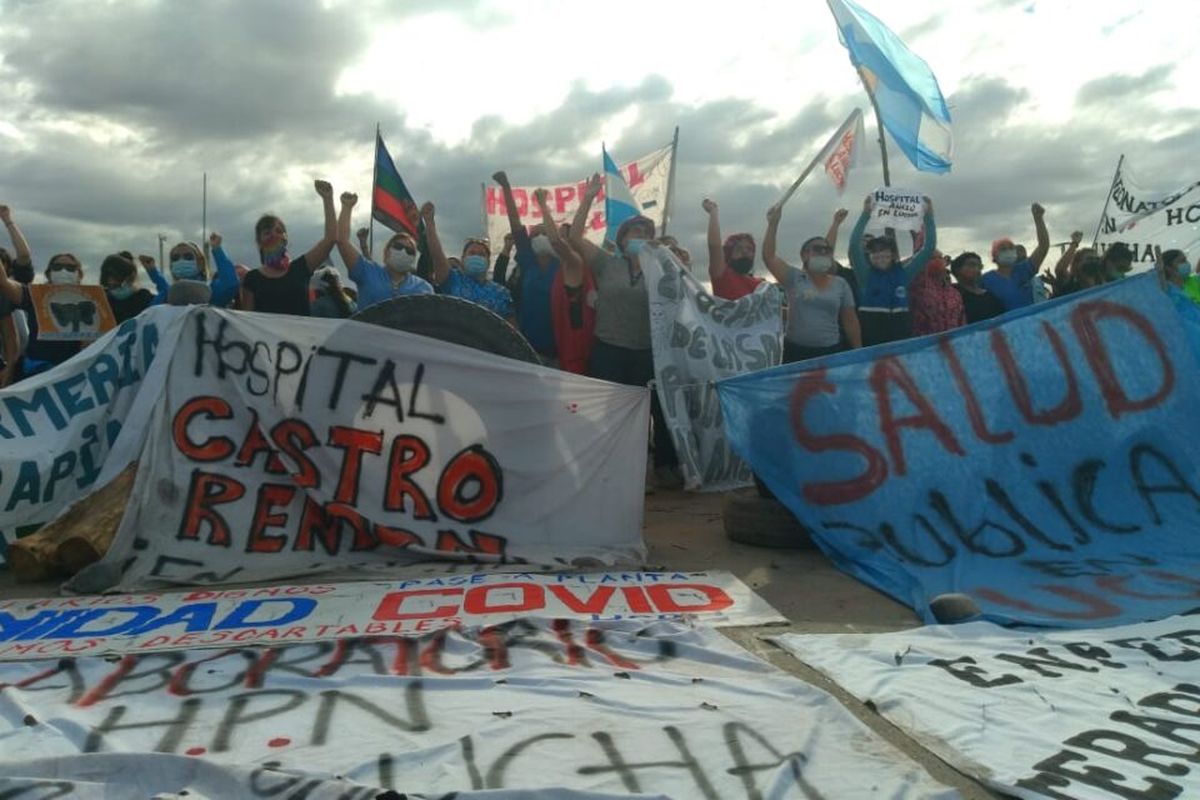 Continúan los cortes de ruta de trabajadores de salud y desde el Gobierno afirman: “El dialogo sigue vigente”