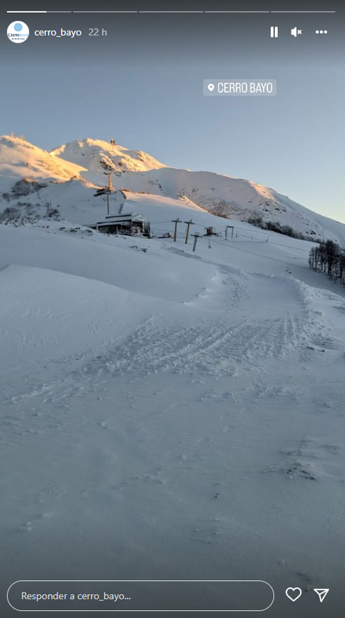 Cerro Bayo, en Villa La Angostura, luce espléndido de cara a la temporada de invierno.