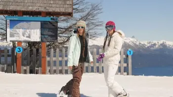 Sin nieve: los copos artificiales sostienen la temporada del Cerro Bayo