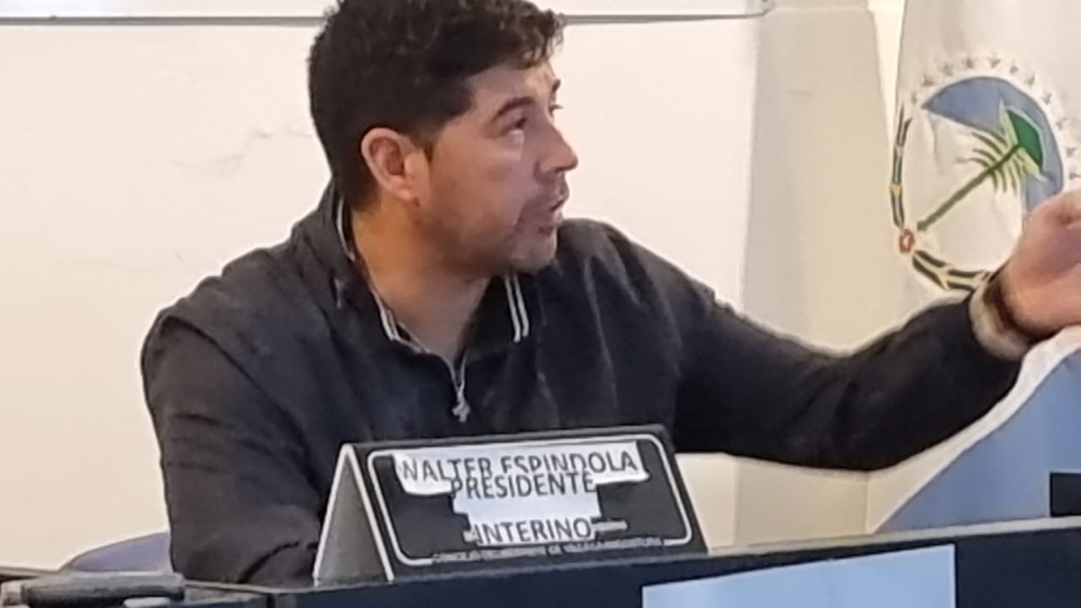 Walter Espíndola es el nuevo presidente interino del Concejo Deliberante de Villa La Angostura.