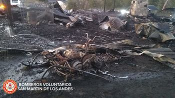 Incendio en San Martín de los Andes.