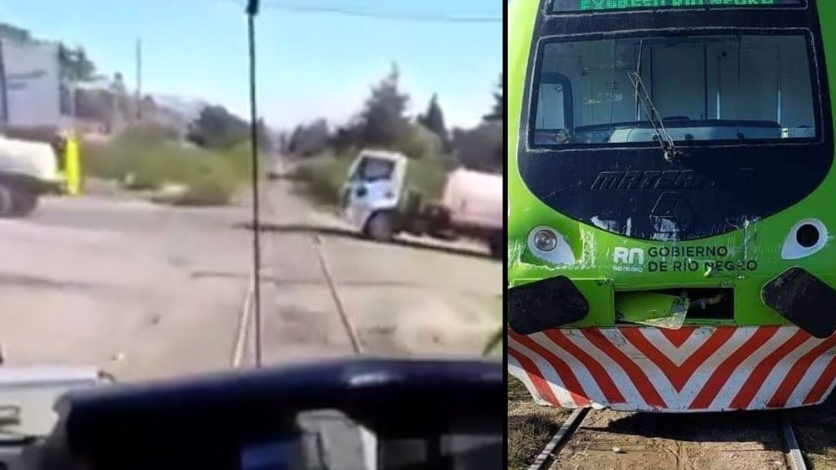 Tren Patagónico: Video del choque con un camión