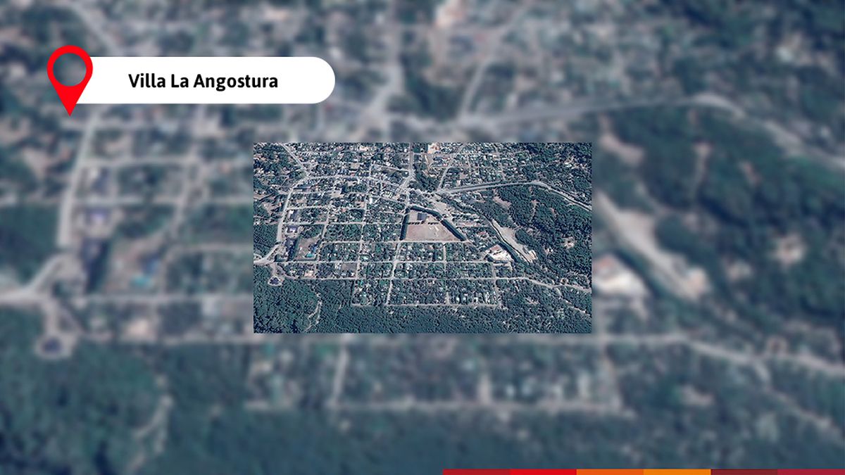 Inmediaciones donde ocurrió el hecho en Villa La Angostura.