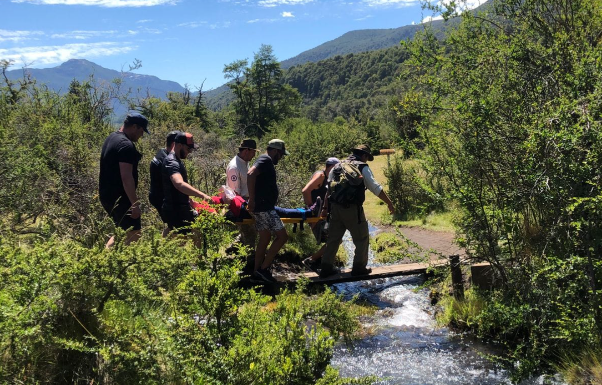 Parque Nacional Lanín: Rescate en la zona de El Saltillo