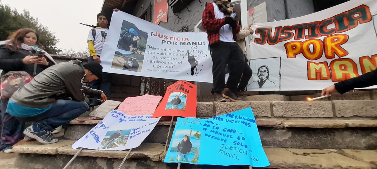 Bariloche: Comunicado y marcha por Manuel Benítez