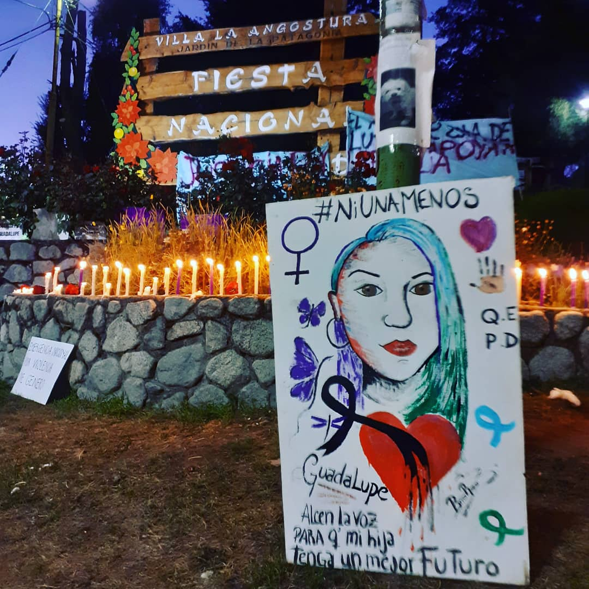 La organización Vivas y Furiosas de Villa La Angostura pide justicia a 5 meses del femicidio de Guadalupe